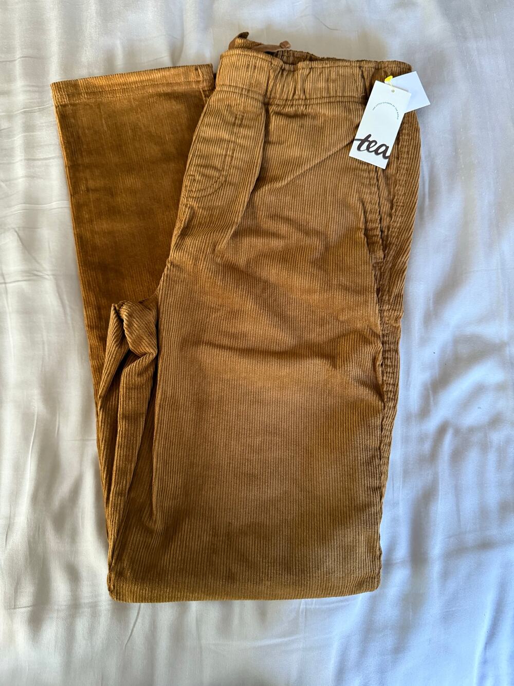 NEW Tea Collection tan Corduroy pants size 16